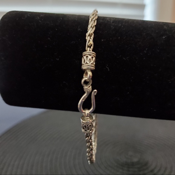 Sterling Silver Bracelet Bali-Style 8.5” - Picture 5 of 15
